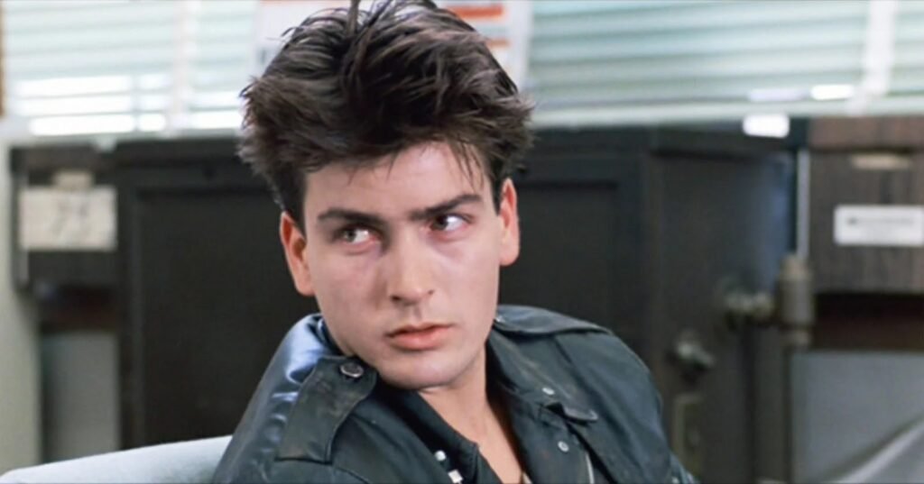 Charlie Sheen younger in 80's